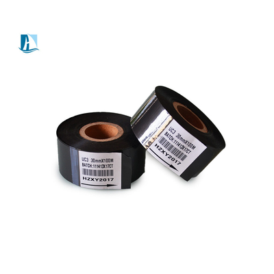 30-600/분 코딩 속도 25mm 검은 색 리본과 함께 뜨거운 스탬핑 필름 코딩 기계