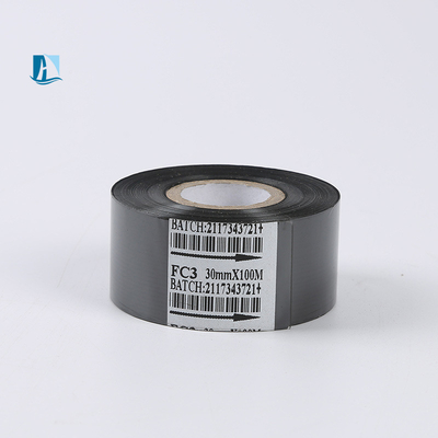 30mm 너비 100M 길이 반자동 코드 프린터용 핫 스탬프 리본