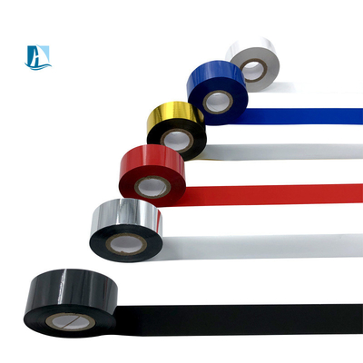 색상 30mm * 100m 날짜 코딩 포일 코더 머신용 블랙 핫 스탬프 리본