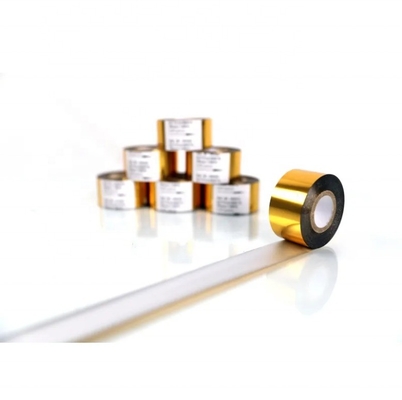25mm*100m 날짜 프린터 바코드 리본 FC3 SCF900 코드 기계에 대한 붉은 뜨거운 스탬핑 필름