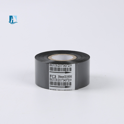 프린터 머신용 맞춤형 검은색 12mm 너비 핫 스탬프 리본