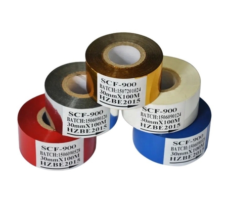 DY-8 기계 12mm*100m 날짜 인쇄 주문을 위한 블랙 핫 스탬프 코딩 리본