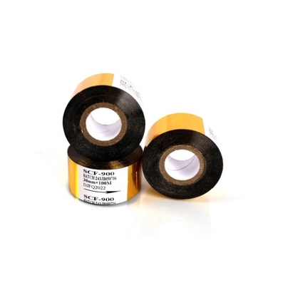 1인치 코어 사이즈 컬러 리본 핫 스탬핑 필 40mm*100m LC1 TTR 날짜 코딩 프린터