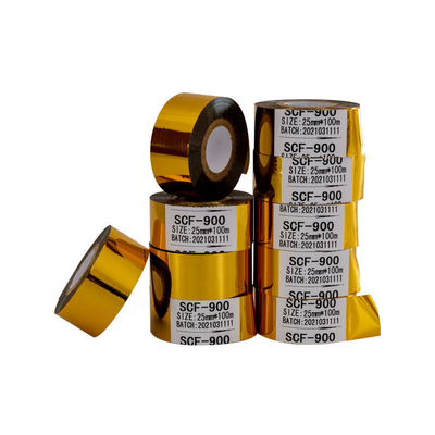 컬러 프린터 적용 가능한 금 화이트 스탬핑 필름 코드 머신 30mm * 100m