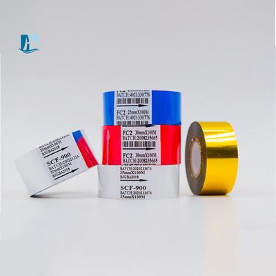 온도 100C-160C SCF900 검은색 25mm 너비 날짜 코딩 필름