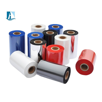 PET 50mm*100m LC1 블루 컬러 코딩 리본 인쇄용 사틴 리본