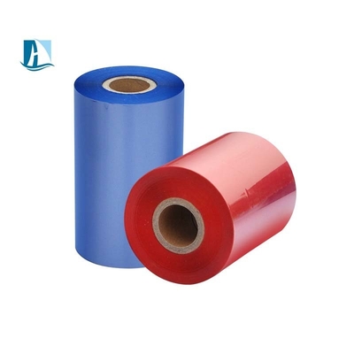 파란색 LC1 색상 코딩 리본 사틴 리본 핫 스탬핑 PET 재료 PVC 카드