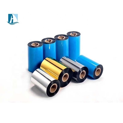 파란색 LC1 색상 코딩 리본 사틴 리본 핫 스탬핑 PET 재료 PVC 카드