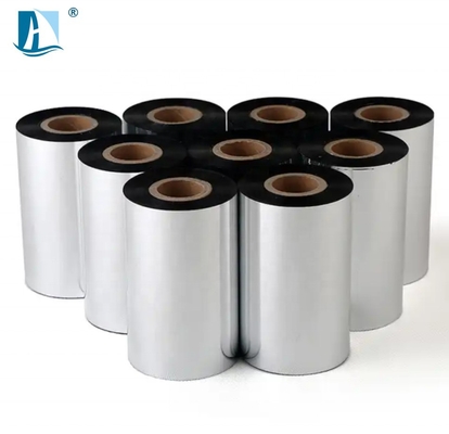 24mm PET 실버 핫 스탬핑 리본 LC1 인쇄 날짜 및 포장 필름을위한 50mm * 100m