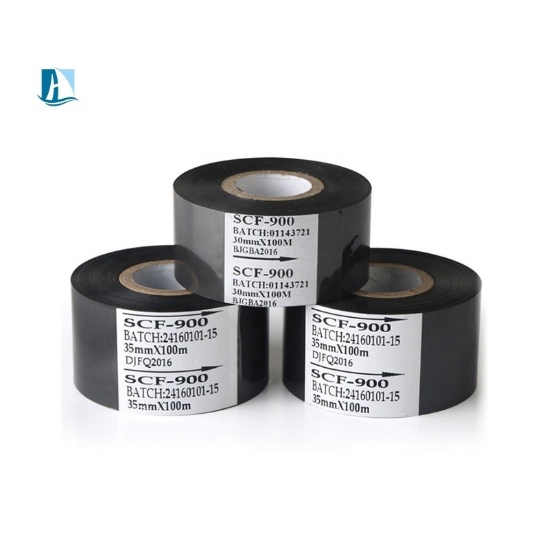 컬러 프린터 적용 가능한 UNIONCODING 날짜 코딩 포일 25mm 30mm 35mm 금 은 화상 스탬핑 리본