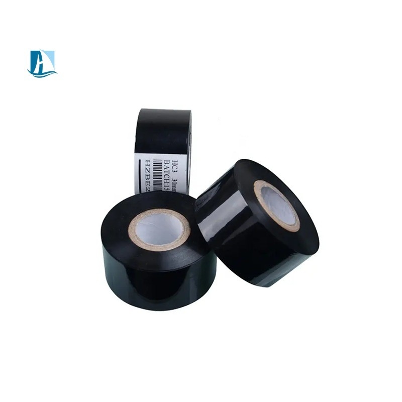DY-8 기계 12mm*100m 날짜 인쇄 주문을 위한 블랙 핫 스탬프 코딩 리본
