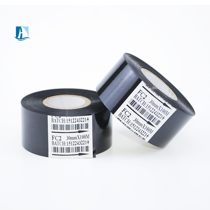 프린터 리본 12mm 너비 30mm x 100m 블랙 롤 핫 스탬프 코더와 호환