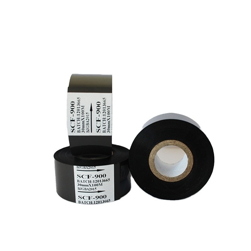 30mm*100m SCF900 LC1 일반 바코드 리본 유효기간 인쇄용 핫 프린트 스탬프 포일