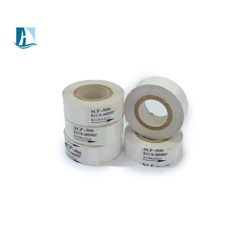 핫 프린터 화이트 컬러 핫 스탬프 리본 30mm*100m Wax 식품 플라스틱 패키지 날짜 인쇄